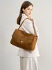 Bolso bandolera de ante para mujer más vendido, bandolera de moda casual de gran capacidad para cruzar la frontera