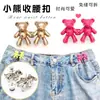 Nova Fivela de Cintura de Urso Jeans Mudança de Cintura Pequeno Artefato Saia Fivela Fixa Fivela Decorativa Fivela Ajustável na Cintura
