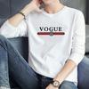 Uau! Camiseta Personalizada Nova de Outono com Manga Longa e Gola Redonda com Estampa Criativa, Peça Básica Versátil para Adolescentes