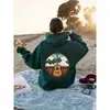 Sudadera con capucha de Comercio Exterior Transfronterizo Temuwish Estilo Amazon Estampada con Diseño de Carretera Country y Guitarra