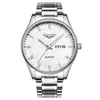 Relógio Guanqin B4 Marca Estudante Calendário Duplo À Prova D'água Pulseira de Aço Relógio de Quartzo Luminoso Relógio Masculino Gq11006