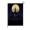 Bandera de Jardín Nueva de Halloween Transfronteriza Amazon Bandera de Lino Estampada de Calabaza Decoración de Patio Hecha a Mano