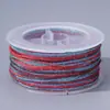 Hilo de Algodón Degradado Cielo Estrellado de 18 Hilos 30m Cordón para Pulsera DIY, Hilo Multicolor Resistente al Desgaste para Cuentas y Tejido, Mayoreo