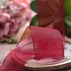 Fita de Lã de Neve Fita para Laço de Roupa Acessórios de Cabelo Material DIY Malha de Flores Fita de Lã de Neve Fita de Lã de Neve Transparente