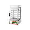 Gabinete Cuadrado Comercial para Pan al Vapor de Cocina Calentamiento Constante Conservación de Calor Exhibición Tienda de Desayuno Tienda de Conveniencia Puesto Fabricante de Máquinas para Pan al Vapor Venta al Por Mayor