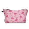 Bolsa de cosméticos de poliéster impermeable con letras de boda transfronterizas, bolsa de almacenamiento portátil con cremallera y cambio de papelería y artículos de tocador con forma de estrella