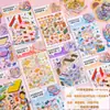 Calcomanías de Paisajismo en Miniatura para Niños Calcomanías de Escena de Visión Estéreo 3D Jardín de Niños DIY Juego de Apilar Cabañas Sin Cortar
