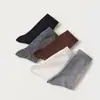 Calcetines de Seda con Patrón de Rejilla, Estilo Japonés, Estilo Ballet Primavera y Verano, Calcetines Finos Apilables Retro para Mujer, Calcetines de Media Pantorrilla, Combinados con Zapatos Pequeños de Cuero
