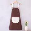 Delantal de Cocina para el Hogar con Estampado de Logo de Moda, Dibujos Animados, Impermeable y Resistente al Aceite, Delantal Especial para Catering, Trabajo, Cocina