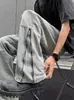 Pantalones vaqueros largos casuales rectos para hombre con cremallera, estilo retro americano de calle transfronterizo, nuevos para primavera y otoño, a la moda