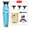 Cortapelos Eléctrico Personalizado Profesional Cabeza de Aceite Tallado Peluquería Salón de Peluquería en Casa Pantalla Digital Recargable por USB Cortapelos
