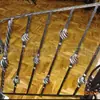 Pasamanos de Escalera de Hierro Forjado Estilo Europeo para Hotel, Proyecto de Barandillas de Escalera Artesanales de Hierro Forjado Estilo Casa Francesa