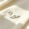 Etiqueta DIY de aleación de zinc perforada para calcetines, zapatos, sombreros y ropa, con agujeros para coser, etiqueta con logo 3D, pequeños accesorios de ferretería