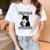 Tela de poliéster popular en línea popular verano mujeres estampado nuevo estilo cubre carne puesto francés una pieza entrega camiseta