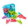 30 piezas de pinza de ropa con clip a prueba de viento, pinza de plástico pequeña para ropa interior y calcetines, con cesta de almacenamiento, pinza multifuncional para secar ropa