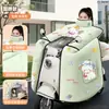 Capa de scooter elétrica à prova de vento, espessa, de flanela, forrada com fleece, à prova d'água, de cobertura total, à prova de chuva para bicicletas elétricas