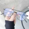 2022gm versión coreana del nuevo trémolo con gafas anti-luz azul gafas planas gafas de sol gafas de pestaña gafas de sol