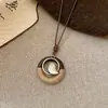 Nuevo collar colgante largo estilo chino para mujer, cadena de suéter estilo étnico vintage, cadena para la clavícula de nicho, accesorios bohemios