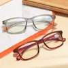 Gafas de Prescripción para Hombre con Montura Cuadrada, Hechas a Medida con Graduación, Ultraligeras, Sencillas y Cómodas, Pueden Combinarse con Monturas de Gafas de Prescripción para Mujer