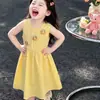 Vestido de Verano para Niñas 2026 Nuevo Elegante Ropa de Verano para Bebés Vestido sin Mangas tipo Camiseta Falda Dulce Linda para Niños