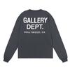 GALERIA DEPT moda de rua alta marca casual solta manga comprida camiseta com estampa de letras primavera e outono camisa de baixo top