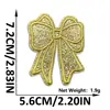 Patch de Tecido Bordado com Lantejoulas e Laço Venda Quente Transfronteiriça Selo Bordado em Computador Patch Decorativo de Tecido Lavável e Sem Costura para Roupas