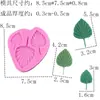 Molde de silicone para folhas de bananeira, coqueiros e flores de frangipani, adequado para fondant e chocolate caseiros, resistente a altas temperaturas, forma de assar de grau alimentício