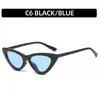 Moda europea y americana 2022 nuevas gafas de sol ojo de gato personalizadas de moda gafas de sol triangulares de color gafas de sol transfronterizas