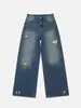 Jeans Reto Tendência Vintage Lavado Estilo Ins Streetwear Americano Retro, Mesmo Modelo 2026 Novo Estilo Transfronteiriço Europeu e Americano