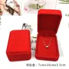 Caja de Joyería, Colgante de Anillo, Pulsera de Jade Dorada y Plateada, Collar, Empaque de Pendientes, Caja de Regalo con Ventana
