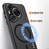 Patrón de Rejilla Corrugada Adecuado para Funda de Teléfono Móvil Huawei Pura 80Ultra Cubierta Protectora Magnética Helada P70Pro