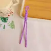 Lanyard tejido de color dopamina, llavero con colgante de cuerda de nailon estilo ins, decoración DIY para accesorios de teléfono y bolso
