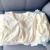 Pijama de Encaje Estilo Japonés con Cuello de Muñeca para Mujer, Conjunto de Dos Piezas de Manga Corta y Shorts de Verano, Ropa de Casa Casual para Niñas