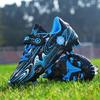 Zapatos de Fútbol Nuevos para Niños Niñas Estudiantes de Primaria y Secundaria Competencia Antideslizantes Zapatillas Planas Hebilla Giratoria para Uñas Aplastadas