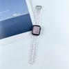 Pulseira de relógio transparente para homens e mulheres Apple iWatch876se5432 pulseira de relógio transparente TPU com bolinhas