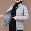 Chaqueta acolchada de algodón ligero talla grande para mujer corta 100.00 kg talla grande talla grande chica con sobrepeso madre mediana edad y ancianos ropa ligera de invierno