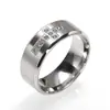 Nuevo Anillo de Acero de Titanio con Cruz Tachonada de Diamantes, Estilo Minimalista de Nicho Japonés y Coreano, Joyería Unisex de Lujo Ligero Personalizada