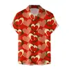 Nuevas camisetas de manga corta transfronterizas para hombre y mujer, estilo pareja, camisas estampadas en 3D europeas y americanas, camisetas para el Día de San Valentín