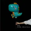 Celebridade da Internet Transfronteiriça Grande Clipe Vara de Puxar Filme de Alumínio Animal de Desenho Peppa Pig Balão Brilhante Atacado Barraca de Rua de Mercado Noturno Atacado