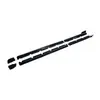 Adecuado para Modelos 23-26 de Lexus Rx300 Rx350 Rx500 Faldones Laterales Estilo Guerrero Negro en Material ABS Negro Brillante