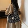 Bolso Grande de Moda para Mujer 2025 Nuevo Bolso de Hombro de Lunares de Moda Bolso Tote de Gran Capacidad para la Clase y el Trayecto