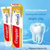 Crogate Versão Completa em Inglês Creme Dental para Remoção de Manchas, Anticárie, Proteção Gengival de Limão, Fortalecimento dos Dentes, Hálito Fresco, Atacado Transfronteiriço, Clareamento