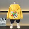 Roupa Infantil Casaco de Primavera para Meninos Roupa Infantil 2025 Novo Casaco de Primavera e Outono para Crianças Médias e Grandes e Meninos Estilo Ocidental Roupa de Carga