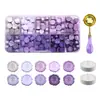 Cuchara para cuentas de cera, juego blanco compartimentado para cera, accesorios para sellos de cera de fuego, cuchara para cera de fuego, juego de montaje automático de velas blancas pequeñas