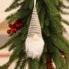 Nuevas decoraciones navideñas transfronterizas Colgante pequeño de punto de Navidad Árbol de Navidad Muñeco anciano sin rostro Colgante pequeño colgante