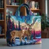 2026 Nuevo Llegada Serie Animales Estampado Digital Moderno Popular Bolso de Mano Bolso Tote de Hombro Único Acolchado