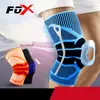 Nova Joelheira de Silicone Antiderrapante de Nylon com Tira de Mola Bilateral de Suporte Elástica Respirável Pressurizada para Fitness e Exercício