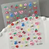 Pegatinas de Arte para Uñas Estrella de los Deseos Transfronterizas 3D Divertidas Estrella Macarrón Luna Pegatinas de Uñas en Relieve DIY Modelo Sl