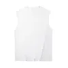 250g Algodão Puro Vintage Pesado Camiseta Regata Básica de Verão Tamanho Grande Cor Sólida Solta Simples Camiseta Interior para Homens