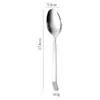 Cuchara de Servicio para Buffet, Uso Público, Cuchara Grande de Acero Inoxidable Más Grueso, Cuchara para Sopa de Mango Largo, Cuchara para Helado, Cuchara Pública Estilo Occidental